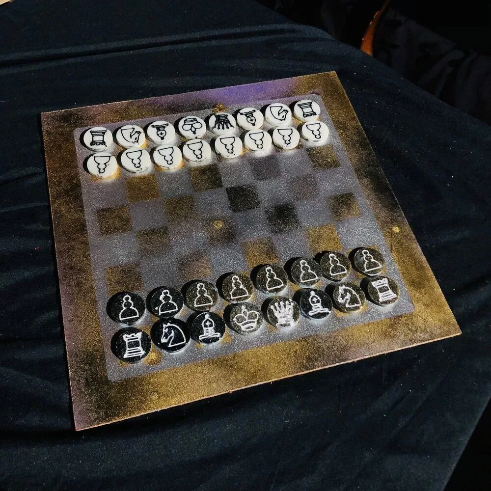 Chess Set - Rustic Metallic - Picture 5 of 9